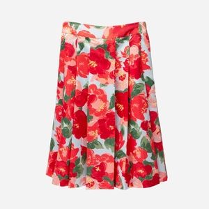 Frances Valentine Pleated Peony Jemme Skirt